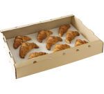 paquet de 50 cagettes en carton ondulé kraft brun 640x420x90 mm