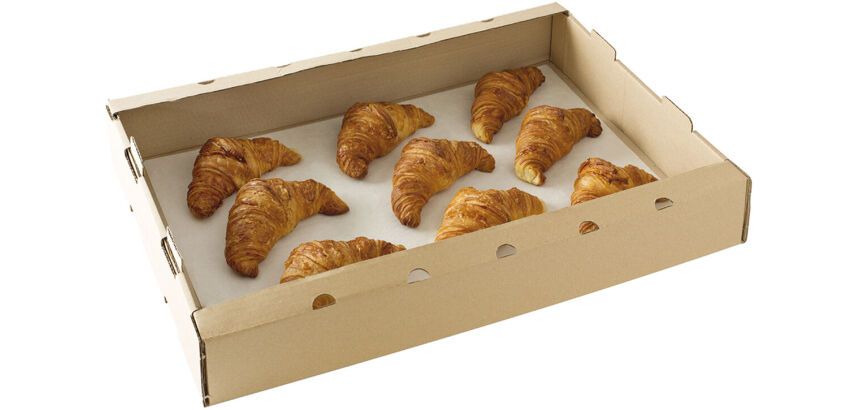 paquet de 50 cagettes en carton ondulé kraft brun 640x420x90 mm