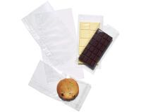paquet de 100 sachets à confiseries neutres plats en polypropylène 80x160 mm