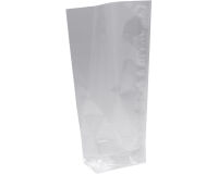 paquet de 100 sachets à confiseries neutres écornés en polypropylène 145x225 mm