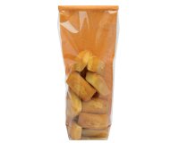 paquet de 100 sacs polykraft orange en polypropylène 100x220 mm