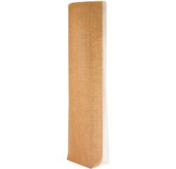 paquet de 100 sachets à confiseries décorés toile de jute avec fond carton 100x220 mm couleur écru