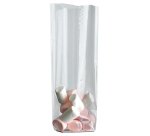 paquet de 100 sachets à confiseries neutres avec fond PP 140x305 mm