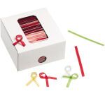 boîte de 2000 liens cello-twist armés d'un fil 90x 6 mm, jaunes