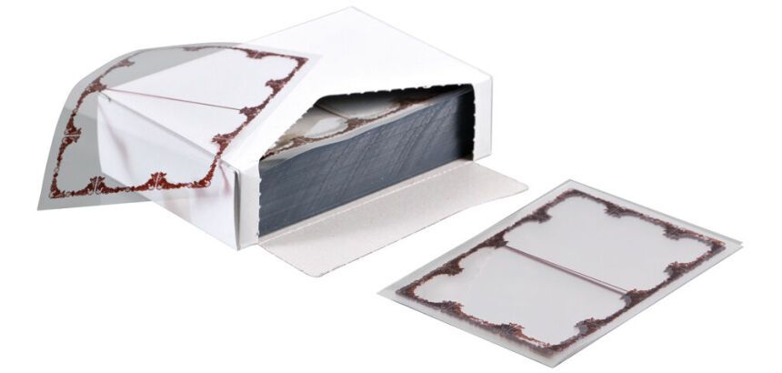 Paquet de 1000 feuillettes en PP imprimées 9x13 cm