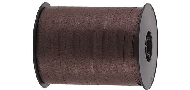 bobine de 500m de bolduc uni en polypropylène 7  mm, marron
