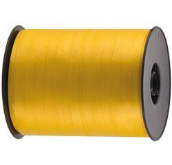 bobine de 500m de bolduc uni en polypropylène 7  mm, jaune