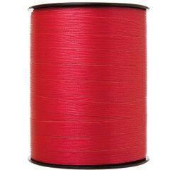 bobine de 250m de bolduc mat uni en polypropylène 10  mm, rouge framboise
