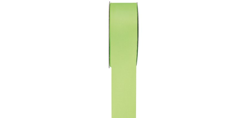 bobine de 25m de ruban laitonné uni 25 mm, vert