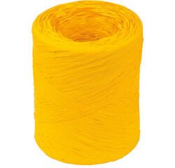 bobine de 200m de raphia polypropylène 15 mm, jaune d'oeuf