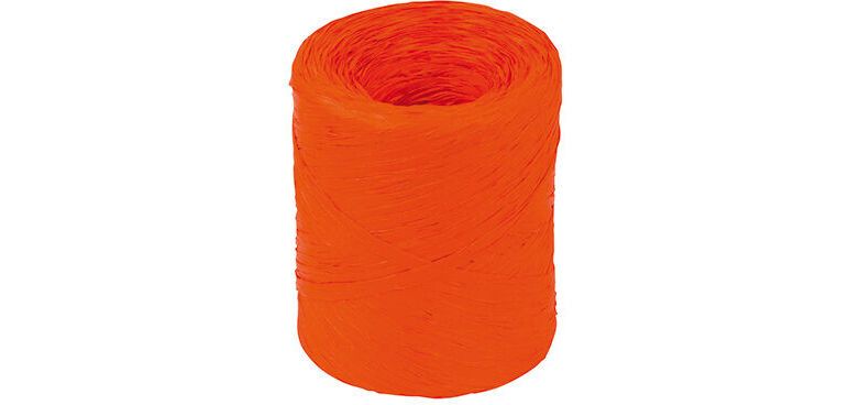 bobine de 200m de raphia polypropylène 15 mm, orange