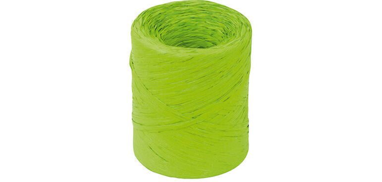 bobine de 200m de raphia polypropylène 15 mm, vert anis