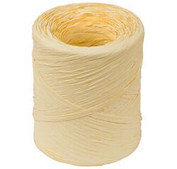 bobine de 200m de raphia polypropylène 15 mm, jaune vanille