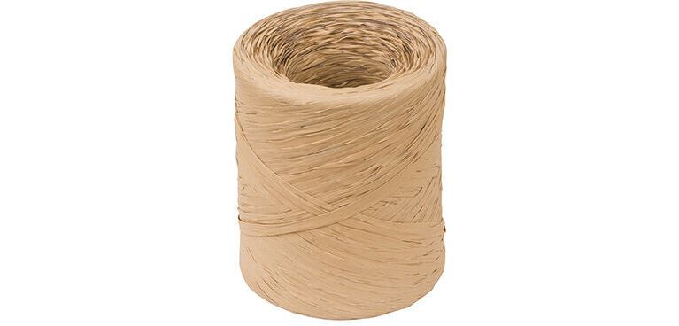 bobine de 200m de raphia polypropylène 15 mm, beige