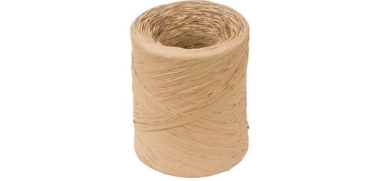 bobine de 200m de raphia polypropylène 15 mm, beige