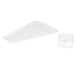 paquet de 500 rubans pâtissiers pré-coupés en pvc 100 microns 240 mm pour cercles ø 75 x H35 mm
