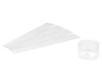 paquet de 500 rubans pâtissiers pré-coupés en pvc 100 microns 240 mm pour cercles ø 75 x H35 mm
