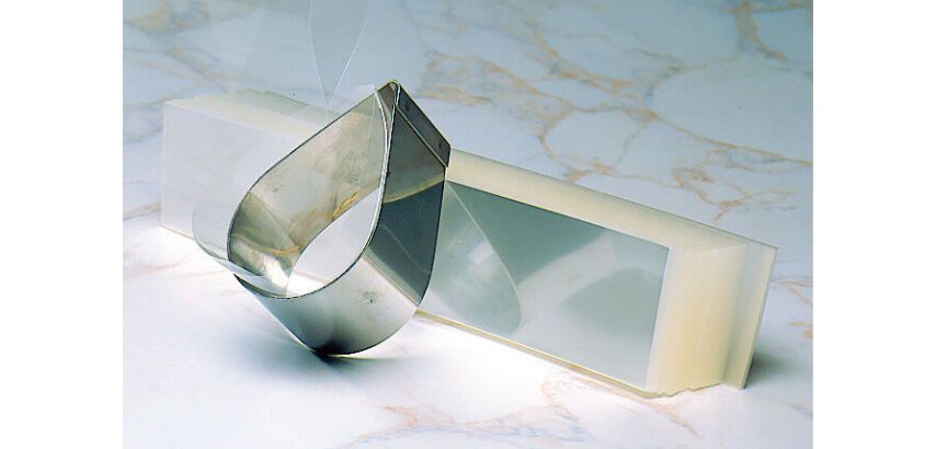 paquet de 500 rubans pâtissiers pré-coupés en PP 60 microns 230 mm pour cercles ø 70 x H35 mm