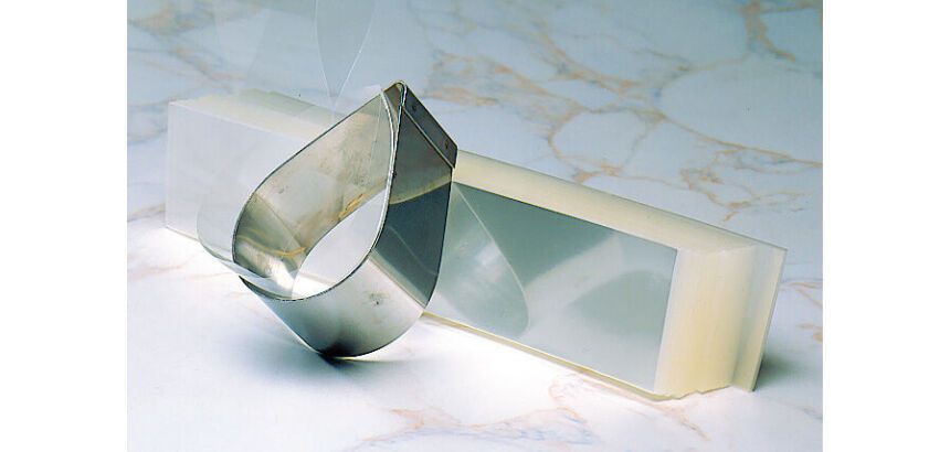 paquet de 500 rubans pâtissiers pré-coupés en PP 60 microns 260 mm pour cercles ø 75 à 80 x H45 mm