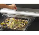 sabre distributeur de film étirable, aluminium et papier de cuisson - 43,6 x 21,2 x 14 cm