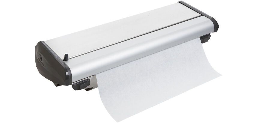 sabre distributeur de film étirable, aluminium et papier de cuisson - 43,6 x 21,2 x 14 cm