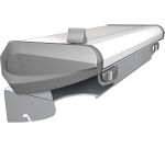 Sabre distributeur de film étirable, aluminium et papier de cuisson - 59 x 21 x 14 cm