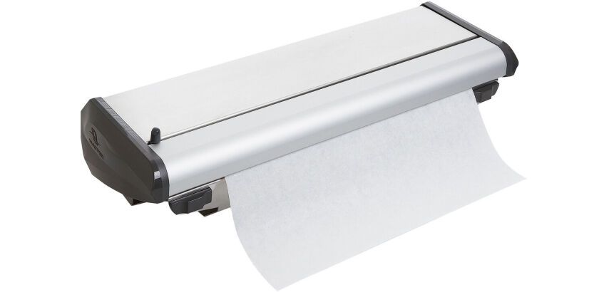 Sabre distributeur de film étirable, aluminium et papier de cuisson - 59 x 21 x 14 cm