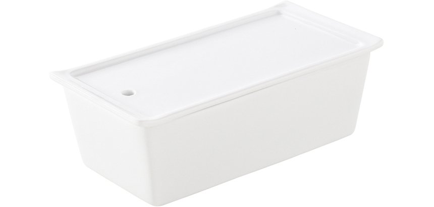 terrine rectangulaire avec couvercle 24,2 x 11,4 cm