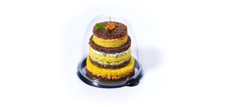 Carton de 180 (12 sachets de 15) dômes PET transparent ø 9,5 cm hauteur 9,2 cm, pour socle à gâteau