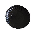 boîte de 2000 coupelles à gâteau en carton festonnées intérieur or, extérieur noir ø 90 mm