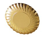 boîte de 2000 coupelles à gâteau en carton festonnées intérieur or, extérieur noir ø 90 mm