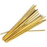 sachet de 200 bâtonnets en bambou pour barbe à papa 28 cm section 4x4 mm