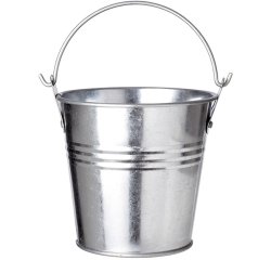 5 seaux en zinc Ø 14 cm