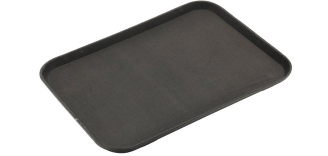 plateau rectangulaire noir 46 x 36 cm