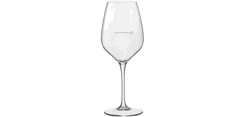 Tre Sensi medium verre à vin 43,5 cl jaugé à 15 cl