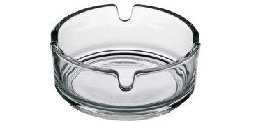 lot de 12 cendriers empilables en verre ø 8,5 cm