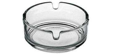 lot de 12 cendriers empilables en verre ø 8,5 cm