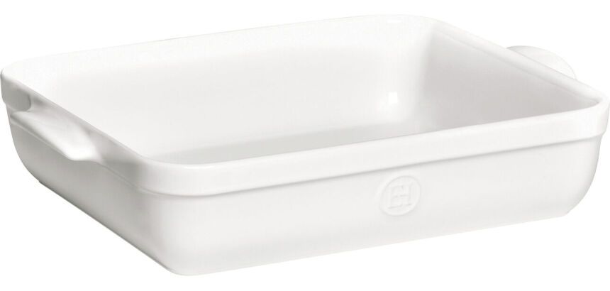 plat à lasagne blanc craie 5 litres 43,5 x 28,5 cm
