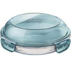 Frigoverre Evolution boîte repas ronde diamètre 22 cm, 90 cl à couvercle gris