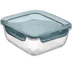 Frigoverre Evolution boîte repas carrée 18x18 cm, 140 cl à couvercle gris