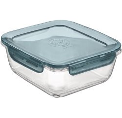 Frigoverre Evolution boîte repas carrée 18x18 cm, 140 cl à couvercle gris