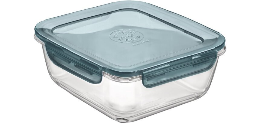 Frigoverre Evolution boîte repas carrée 18x18 cm, 140 cl à couvercle gris
