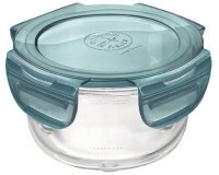 Frigoverre Evolution boîte repas ronde diamètre 14 cm, 50 cl à couvercle gris