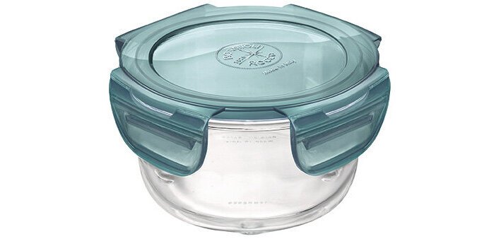 Frigoverre Evolution boîte repas ronde diamètre 14 cm, 50 cl à couvercle gris