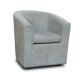 CITY Fauteuil Fauteuil jasper tissu ritz gris clair