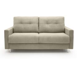 ALTEREGO DIVANI Canapé lit Rocky 3 places tissu beige 140 cm 35kg
