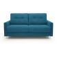 ALTEREGO DIVANI Canapé lit Rocky 3 places tissu turquoise 140 cm 35kg