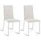 DOMINO Chaise Lot de 2 chaise Kilt blanc