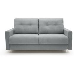 ALTEREGO DIVANI Canapé lit Rocky canapé convertible 3 places gris clair 160cm