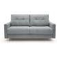 ALTEREGO DIVANI Canapé lit Rocky canapé convertible 3 places gris clair 160cm
